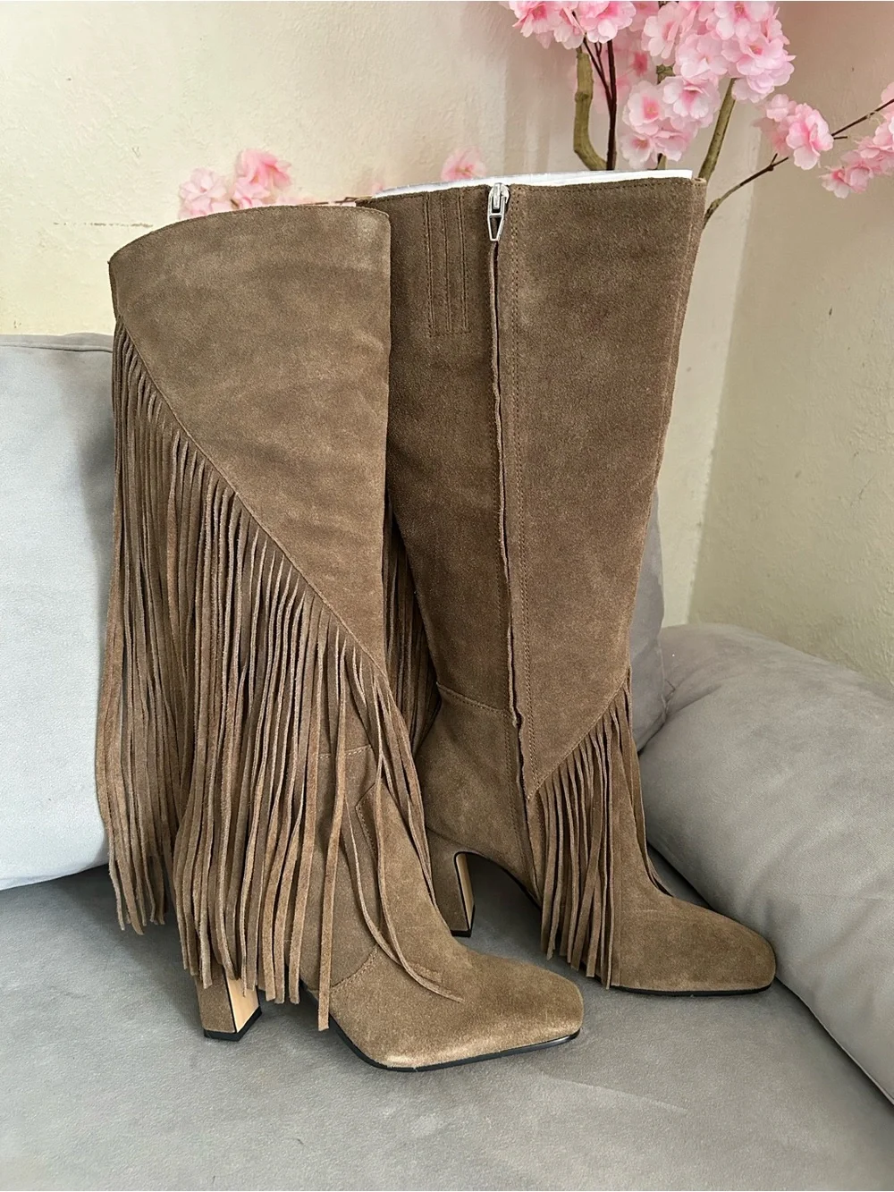 Dolce Vita Giano Boots Olive Suede